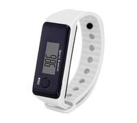 Step Counter Watch, Fitness Tracker, Waterproof Pedometer, Portable Calorie & Distance Monitor, Smart Activity Tracker (USB Rechargeable), for Women & Men, Black, White