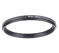 Step Down 67-60 mm Bague adaptateur 67 mm-60 mm Bague adaptateur 67 mm 60 mm 67 mm 60 mm Objectif Lens Cap Cover Filtre Bouchon Pare-soleil circulaire Passage vers le bas Cokin