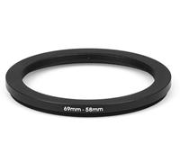 Step Down Bague adaptateur 69-58 mm 69 mm-58 mm Bague adaptateur 69 mm 58 mm 69 mm 58 mm Objectif Lens Cap Cover Filtre Bouchon Pare-soleil circulaire Passage vers le bas Cokin