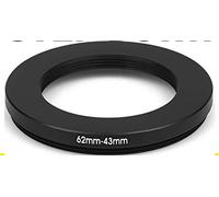 Step Down Bague d'adaptation 62 - 43 mm 62 - 43 mm, 62 - 43 mm, 62 - 43 mm, compatible avec Nikon Canon Fujifilm Lica, Sony, Olympus, Panasonic, Sigma, Tamron Tokina.