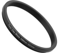 Step Down Ring,Ø 58 à 55 mm de diamètre,Compatible avec Les objectifs de Fabricants tels Que Canon,Sony,Nikon,Fujifilm,Adaptateur de Filtre pour Objectif d'appareil Photo,Step-Down Ring alu
