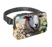 Step Up Your Outdoor Game Sac banane avec sangle réglable pour homme et femme en déplacement, cheval mignon et fleur, Multicolore #08, 1.5x9.0x5.9in/4x23x15cm