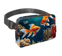 Step Up Your Outdoor Game Sac banane avec sangle réglable pour homme et femme en déplacement, crabe mignon, Multicolore #07, 1.5x9.0x5.9in/4x23x15cm