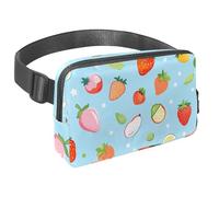 Step Up Your Outdoor Game, Sac banane avec sangle réglable pour homme et femme en déplacement, motif fruits jaunes, Multicolore #07, 1.5x9.0x5.9in/4x23x15cm