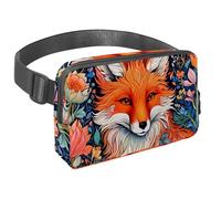 Step Up Your Outdoor Game Sac banane avec sangle réglable pour homme et femme en déplacement, motif lapin à dessin de couleur, Multicolore #08, 1.5x9.0x5.9in/4x23x15cm