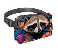 Step Up Your Outdoor Game Sac banane avec sangle réglable pour homme et femme en déplacement, motif lapin à dessin de couleur, Multicolore #02, 1.5x9.0x5.9in/4x23x15cm