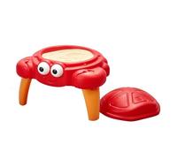 Step2 Bac à sable Enfant Crabbie | Bac à Sable pour Enfants en Plastique avec Couvercle & Banc et 4 accessoires