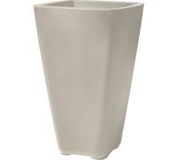 Step2 Bridgeview - Pot de Fleur Grand - Béton | 42,8 x 42,8 x 66 cm - Jardinière Balcon Léger et Facile à déplacer - Plastique rotomoulé