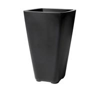 Step2 Bridgeview - Pot De Fleur Grand - Onyx Noir Jardinière Balcon Léger Et Facile À Déplacer - Plastique Rotomoulé - 42,8 X 42,8 X 66 Cm. Noir