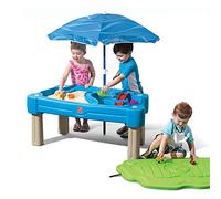 Step2 Cascading Cove Table de Jeu Sable et Eau Enfant avec Parasol | Table de Jeu à Eau pour Le Jardin