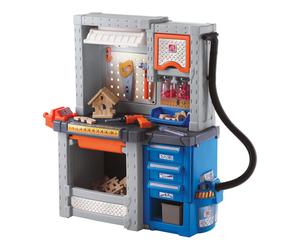 Step2 Deluxe Workshop Etabli Enfant | Jeu De Bricolage Avec Outils & Kit D’Accessoires De 50 Pièces | Jouet En Plastique Pour Enfants