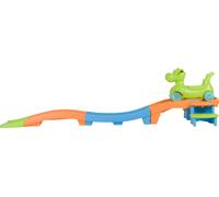 Step2 Dino Dash up & down Roller Coaster | Montagnes Russes / Toboggan Enfant | Wagon Dino, toboggan enfants avec voiture - montagnes russes pour