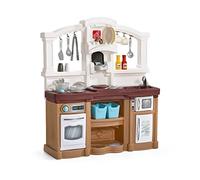 Step2 Fun with Friends Cuisine Enfant en Plastique en Marron | Jeu / Jouet Cuisine pour Enfants avec Kit d’accessoires de 23 Pièces