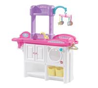 Step2 Love & Care Deluxe Chambre d'enfants pour pouppées | avec Berceau, siège bébé, Machine à Laver et Accessoires (sauf poupée) | Jouet en Plastique pour Les Filles