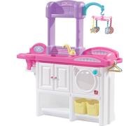 Step2 Love & Care Deluxe Chambre d'enfants pour pouppées | Avec berceau, siège bébé, machine à laver et accessoires (sauf poupée) | Jouet en plastique pour les filles