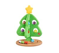 Step2 My First Christmas Tree | Sapin de Noël en plastique pour les tout-petits | Comprend une étoile, 8 boules et un petit train