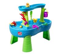 Step2 Rain Shower Splash Table d'eau avec 13 Accessoires - Bleu & Vert | Jeu extérieur Aquatique | Activité pour Le Jardin