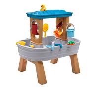 Step2 Rain Showers Splash Tub Table d'eau avec 10 accessoires - Gris & Marron | Activité pour le jardin