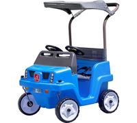 Step2 Side-By-Side Push Around SUV Voiture Enfant Porteur Auto en bleu | Pour 2 enfants | Véhicule Jouet avec barre de poussée pour Enfants dès 1.5