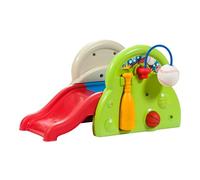 Step2 – Aire de jeux Sports-Tastic Activity Center – Toboggan, panier de basket et batte