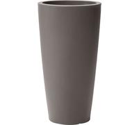 Step2 Tremont Pot de Fleur - Rond et Grand - Cèdre Foncé | 38,1 x 38,1 x 71,1 cm | Jardinière Balcon Léger et Facile à déplacer - Plastique rotomoulé