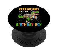 Stepdad of The Birthday Party Outfit Dinosaure Bonus Dad PopSockets PopGrip Adhésif