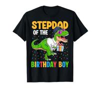 Stepdad of The Birthday Party Outfit Dinosaure Bonus Dad T-Shirt