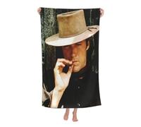 Stepgrais Clint Actor Eastwood - Serviette de bain - Grande serviette de bain - 81,3 x 132,1 cm - Serviette de plage en microfibre - 130 x 80 cm
