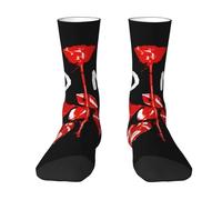 Stepgrais De&PE & Che Chaussettes unisexe avec motif musical imprimé hip-hop, chaussettes contrastées pour skateboard, cadeau pour les fans de musique, A-1., taille unique