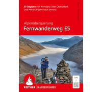 Stephan Baur Di Alpenüberquerung Fernwanderweg E5, Rother Wanderführer: (Poche)