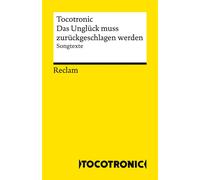 Stephan Rehm Ro Das Unglück muss zurückgeschlagen werden. Songtexte: Son (Poche)
