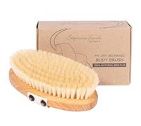 Stephanie Franck Beauty - Brosse à Sec Douce Peaux Sensibles - Dry Brushing Naturel, Exfoliation & Massage Lymphatique - Bois de Hêtre FSC & Poils Naturels - Made in Germany