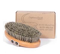 Stephanie Franck Beauty - Brosse à Sec Drainage Lymphatique - Dry Brushing Anti-Cellulite, Exfoliation Naturelle, Energisante - Fibres de Tampico & Crin de Cheval - Made in Germany