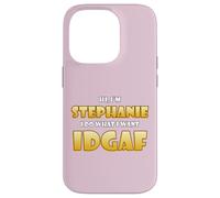 Stephanie Joke IDGAF Meme Cute Halloween Costume for Steph Coque pour iPhone 14 Pro
