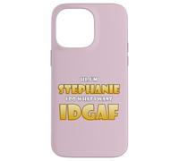 Stephanie Joke IDGAF Meme Cute Halloween Costume for Steph Coque pour iPhone 14 Pro Max