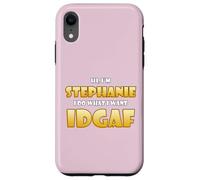 Stephanie Joke IDGAF Meme Cute Halloween Costume for Steph Coque pour iPhone XR