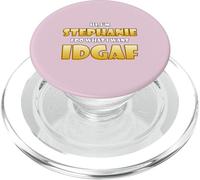 Stephanie Joke IDGAF Meme Cute Halloween Costume for Steph PopSockets PopGrip pour MagSafe