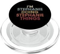 Stephanie Name Stephanie Personalized Name First Given PopSockets PopGrip pour MagSafe