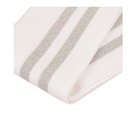 STEPHANOISE Bande de Bord côte 1.2mx85mm Blanc Argent Lurex