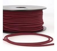 Stephanoise Cordon, élastique rond - Bordeaux, 3 mm, polyester - Artisanat : couture, fabrication de masques