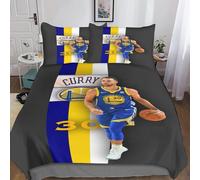 Stephen Curry Housse De Couette D Avec Imprim¿¿ De Fleurs Pour Chambre ¿¿ Coucher Pi¿¿Ces Basketball Stars Microfibre Extra Douce Et Confortable Double£¿