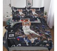 Stephen Curry Housse De Couette D Pour Lit King Avec Taies D'oreiller Assorties Basketball Stars Pi¿¿Ces Microfibre Hypoallerg¿¿Nique Et Confortable Ki
