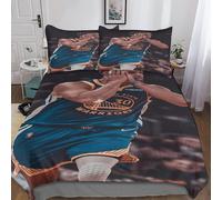 Stephen Curry Parures De Lit D Pour Chambre D'enfant Avec Fermeture ¿¿Clair + Taies D'oreiller Pi¿¿Ces Basketball Stars Microfibre Respirante Et Hypoal