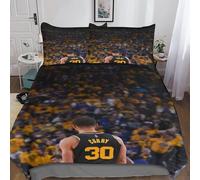 Stephen Curry Pi¿¿Ces Parure De Housse De Couette D Avec Taies D'oreiller Basketball Stars Fibres Ultra-Fines Hypoallerg¿¿Niques, Literie King£¿Xcm£©