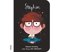 Stephen Hawking – Little People, Big Dreams. Mini – Édition allemande, album cartonné, coins arrondis (1–3 ans) – Insel Verlag