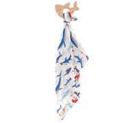 Stephen Joseph Mousseline Lovie avec anneau de dentition, requin
