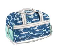 Stephen Joseph Sac Duffel pour Enfants imprimé Requin, Taille Unique, Sac de Voyage imprimé sur Toute la Surface