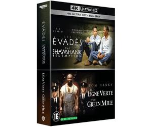 Stephen King - Coffret 2 Films : Les Évadés + La Ligne Verte [4K Ultra HD + Blu-Ray]