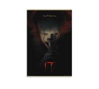 Stephen-King-Horror It Movie Poster décoratif sur toile pour salon, chambre à coucher, art mural, impression d'image moderne, décoration de salle familiale, 50 x 75 cm