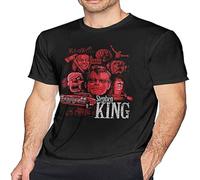 Stephen King T Shirt Men's Fashion Cotton Crew Neck Short Sleeve Tunics Black XXL